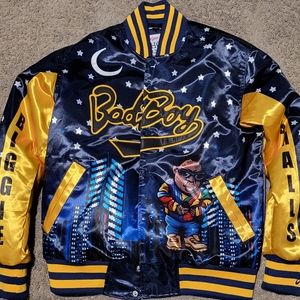(Medium Biggie smalls varsity jacket)  the pictures show Front Inside and Back